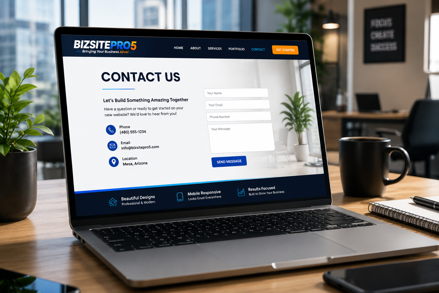Simple, effective contact page