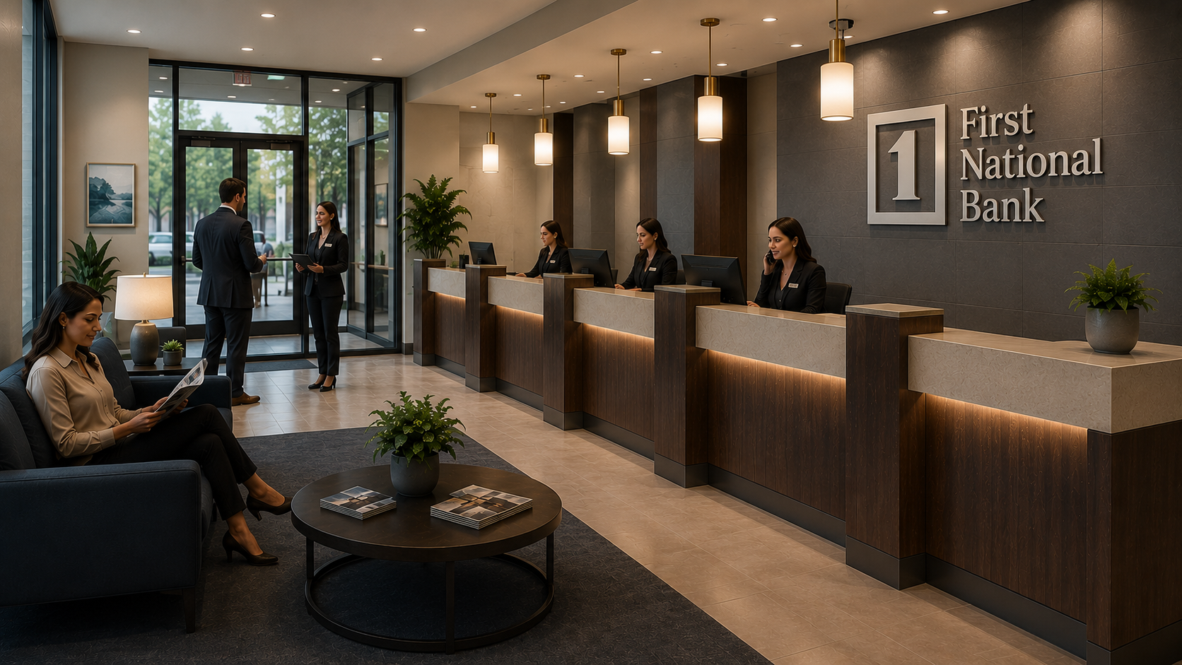 Bank lobby
