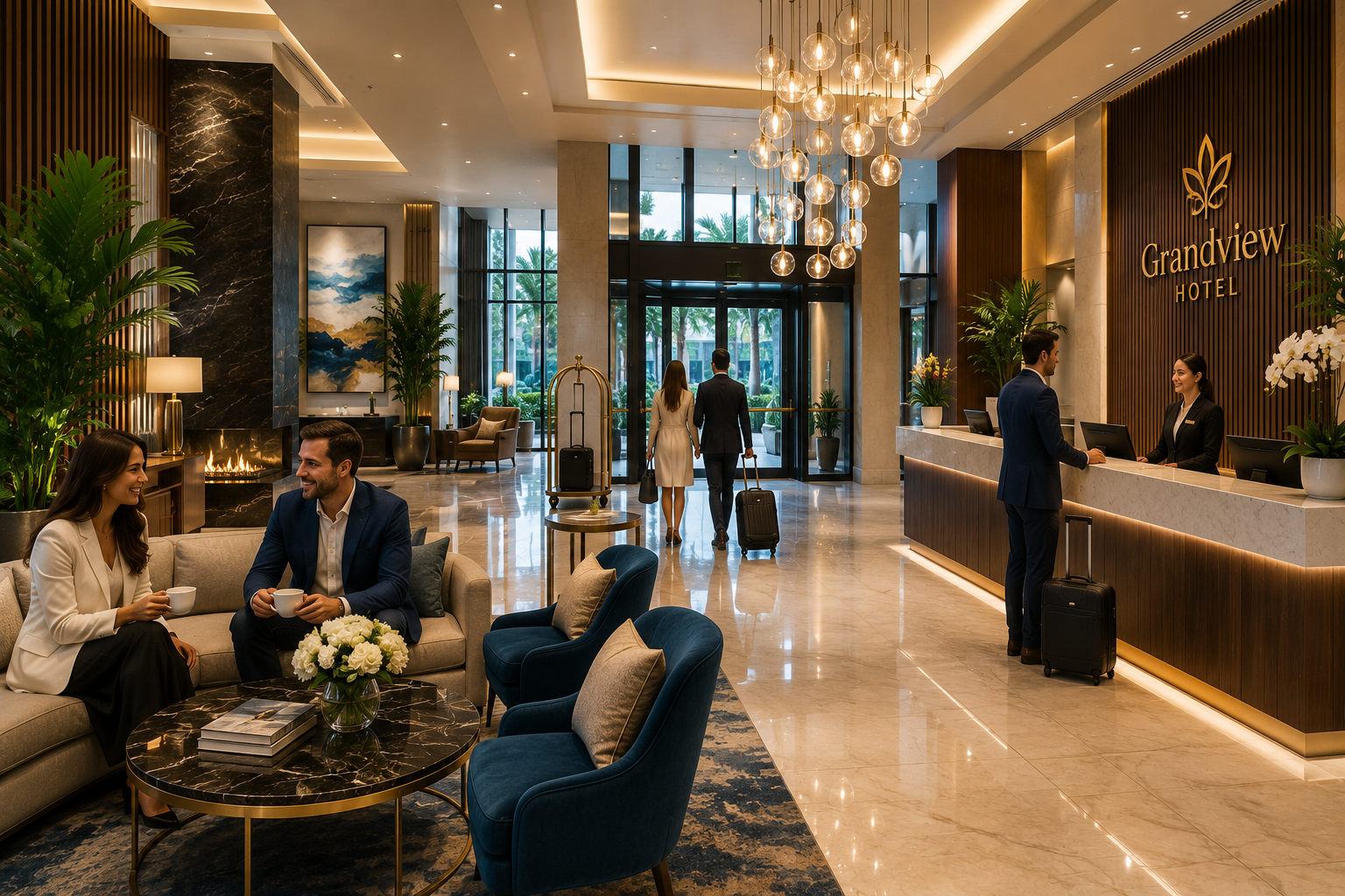 Hotel lobby